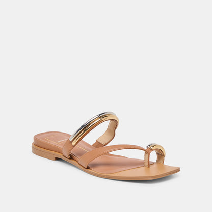 Tarina Caramel Leather Sandals | Dolce Vita Top Pick