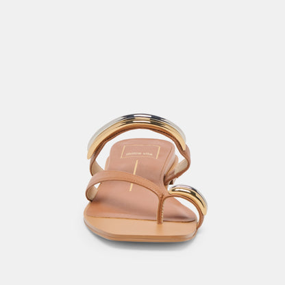 Tarina Caramel Leather Sandals | Dolce Vita Top Pick