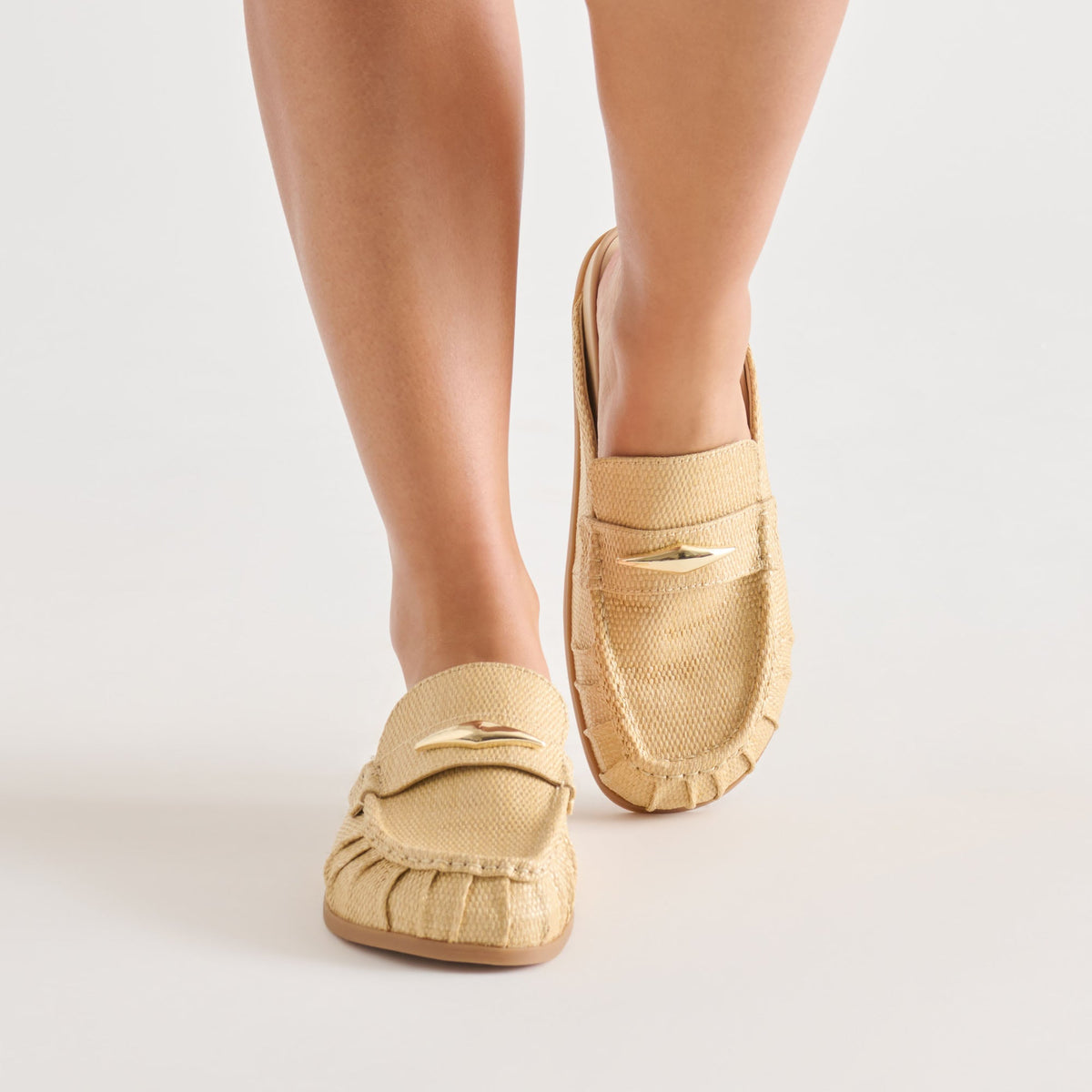 Jodero Lt Natural Raffia Flats | Dolce Vita Essential