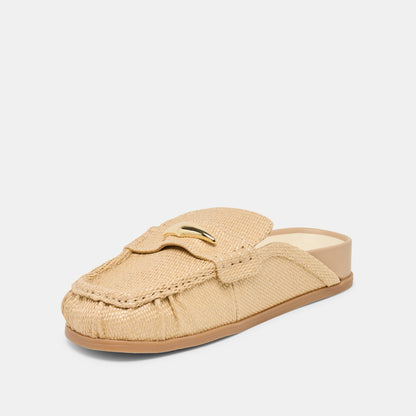 Jodero Lt Natural Raffia Flats | Dolce Vita Essential
