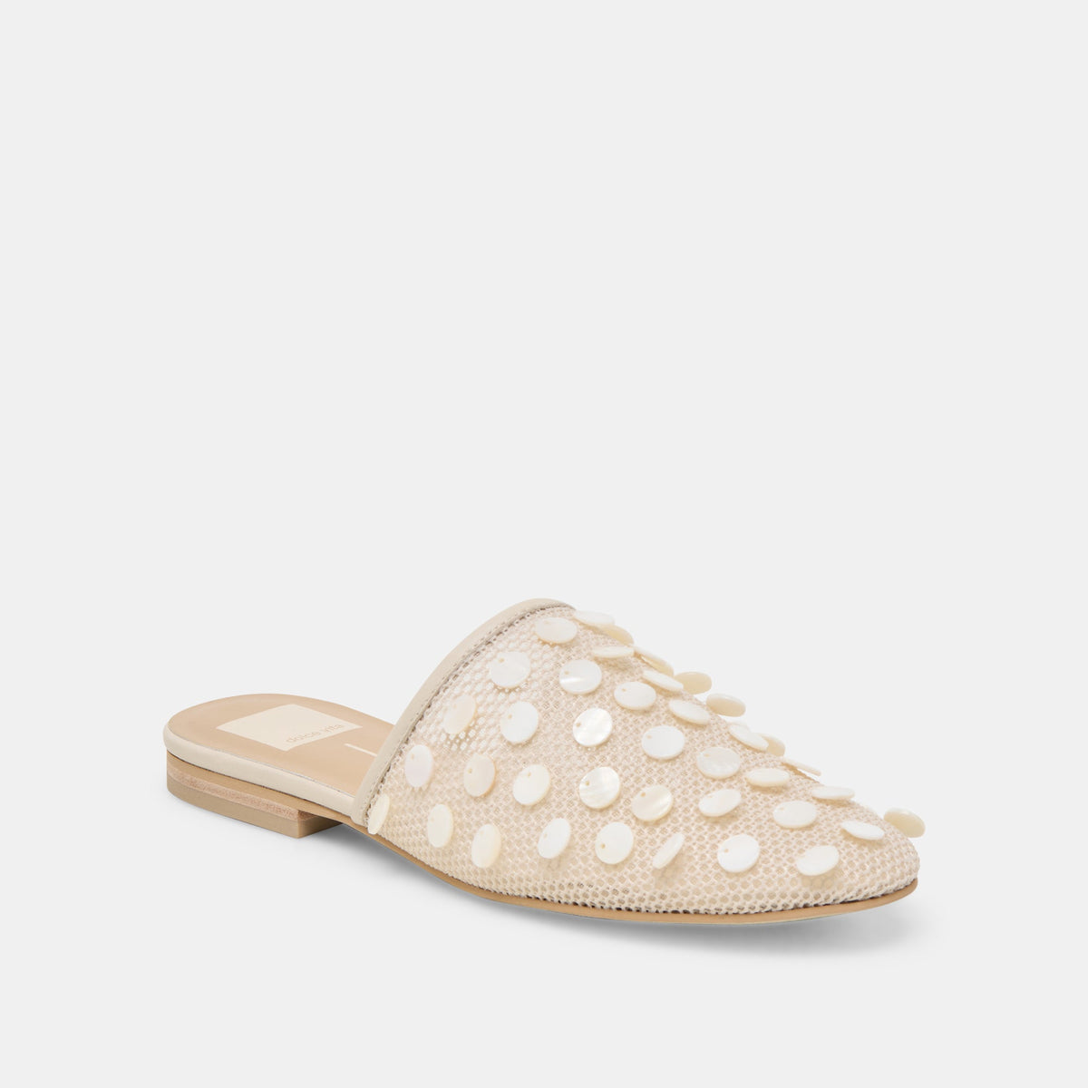 Rova Bead Ivory Disc Mesh Flats | Dolce Vita Trusted