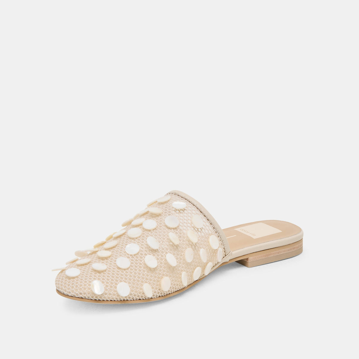Rova Bead Ivory Disc Mesh Flats | Dolce Vita Trusted