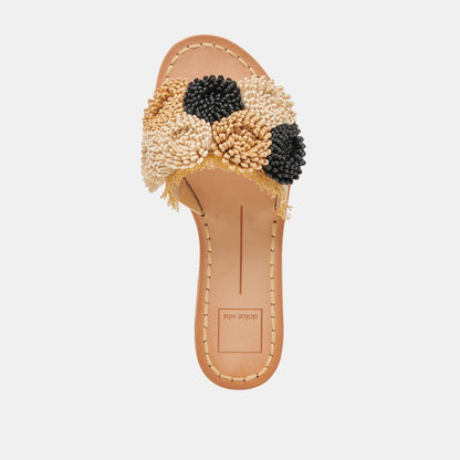 DANELA SANDALS BLACK NATURAL RAFFIA
 – Dolce Vita | Dolce Vita Best Price