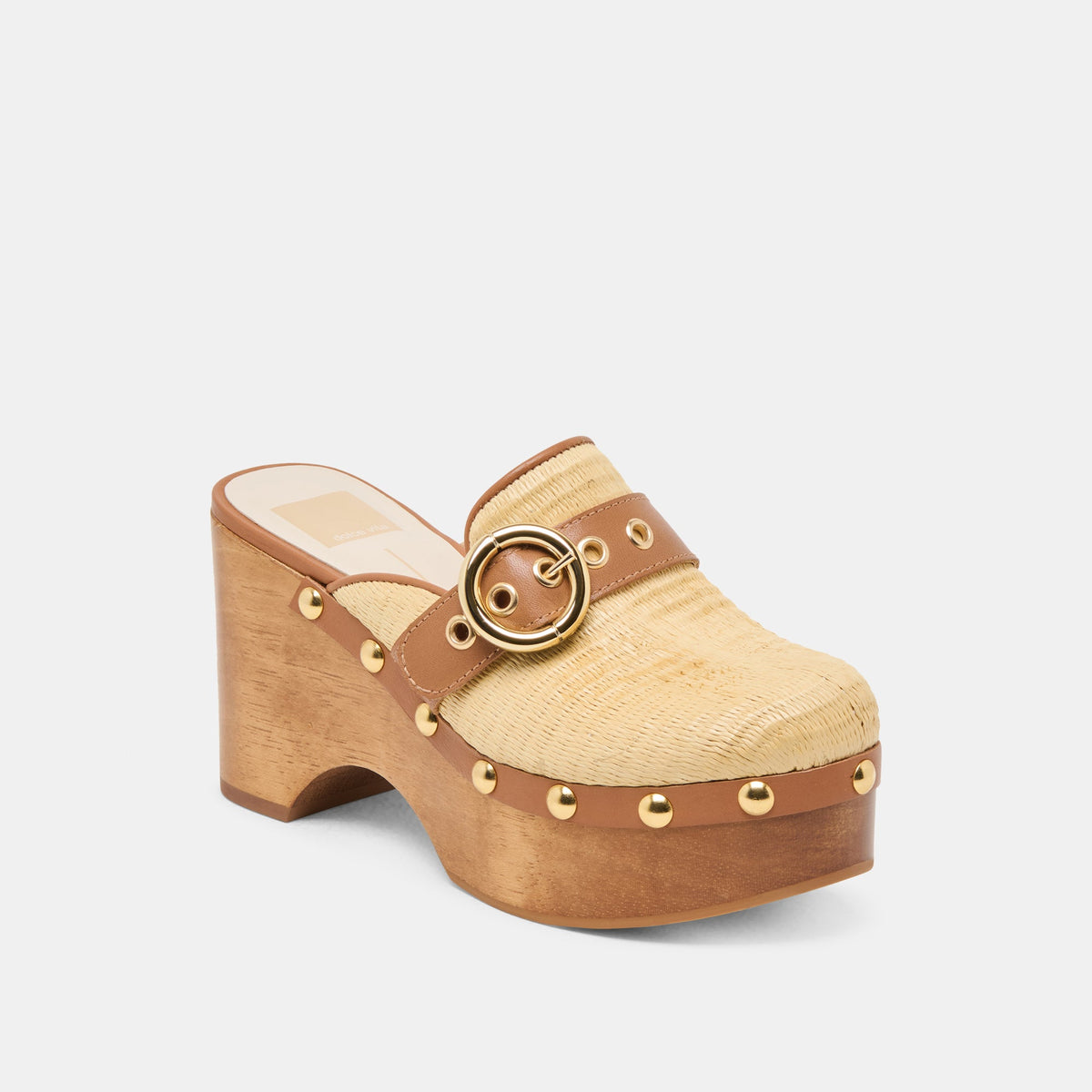 Debrah Lt Natural Raffia Clogs | Dolce Vita Essential