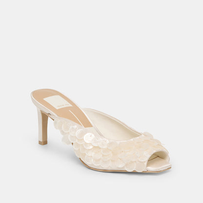 Samary Confetti Off White Satin Heels | Dolce Vita Recommended