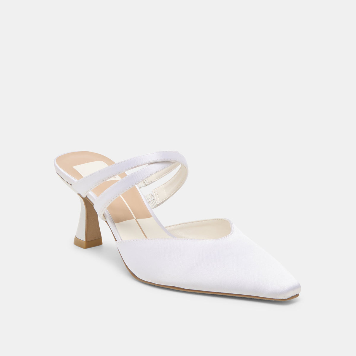 Linore True White Satin Heels | Dolce Vita Everyday