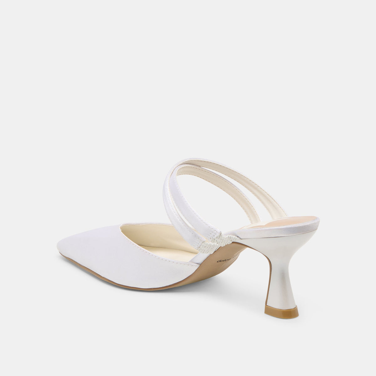 Linore True White Satin Heels | Dolce Vita Everyday