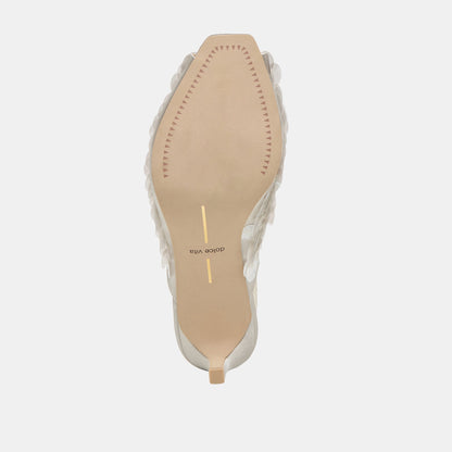 Samary Confetti Silver Satin Heels | Dolce Vita Discount