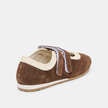 Swan Dk Brown Suede Sneakers | Dolce Vita Exclusive