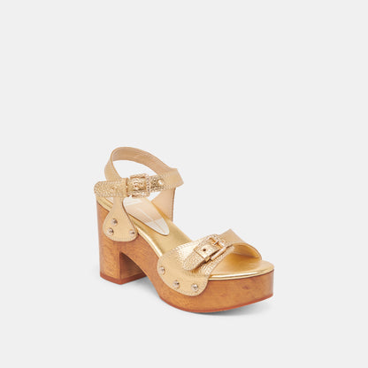 YANDY HEELS GOLD LEATHER
 – Dolce Vita | Dolce Vita Featured