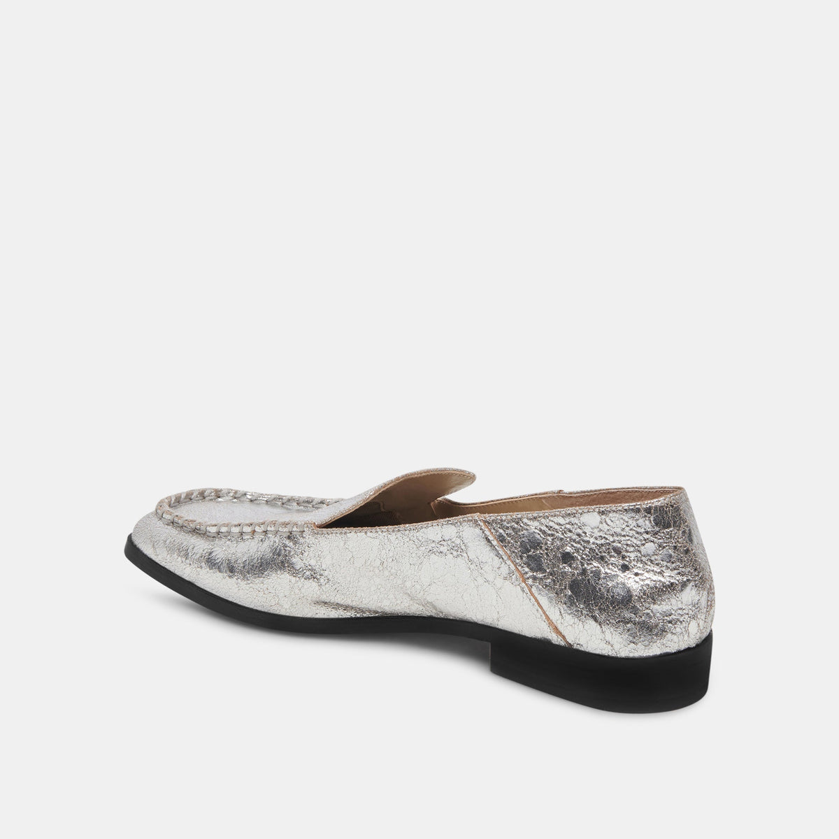 Beny Flats Silver Distressed Leather | Silver Leather Flats for Women
 – Dolce Vita | Dolce Vita Hot Sale