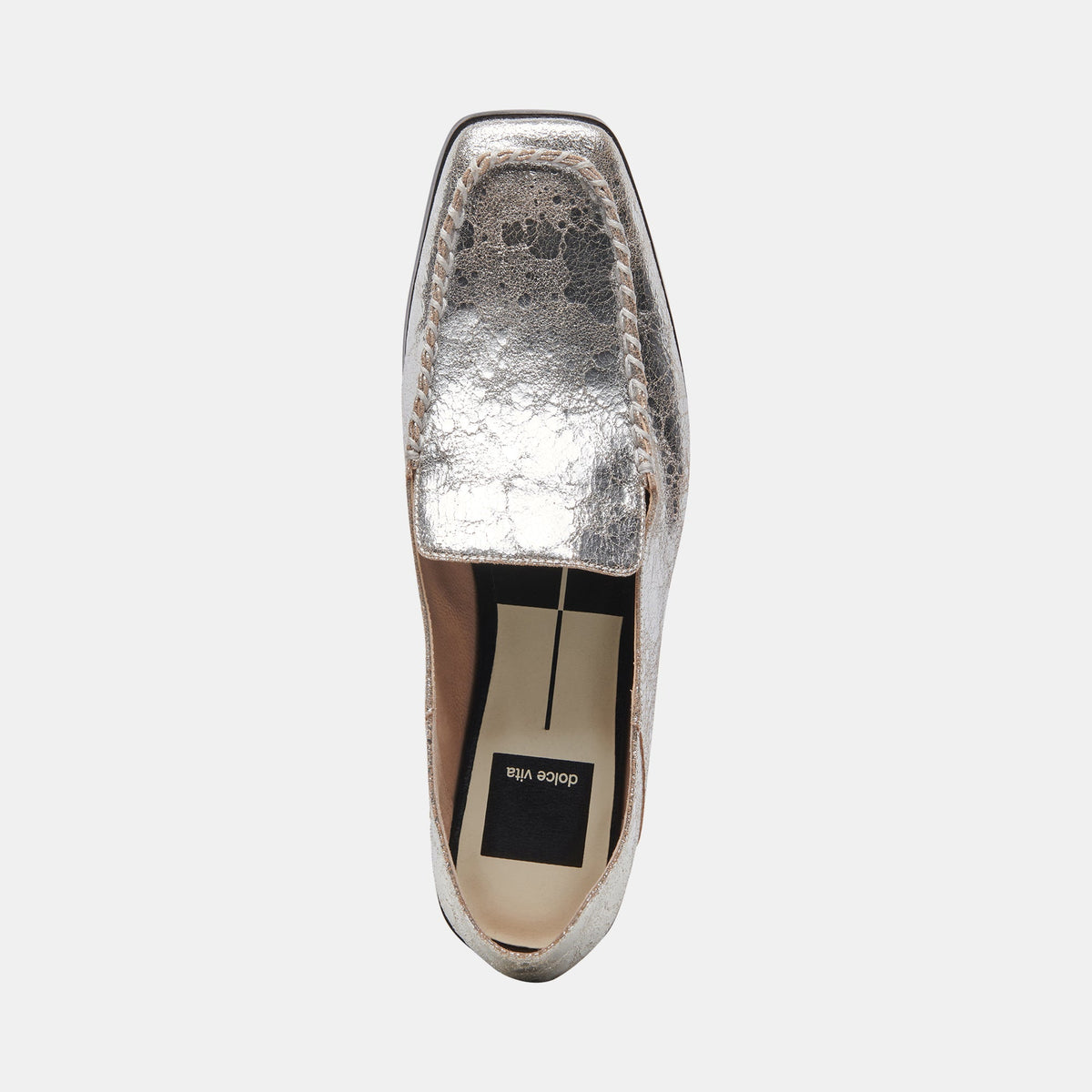 Beny Flats Silver Distressed Leather | Silver Leather Flats for Women
 – Dolce Vita | Dolce Vita Hot Sale