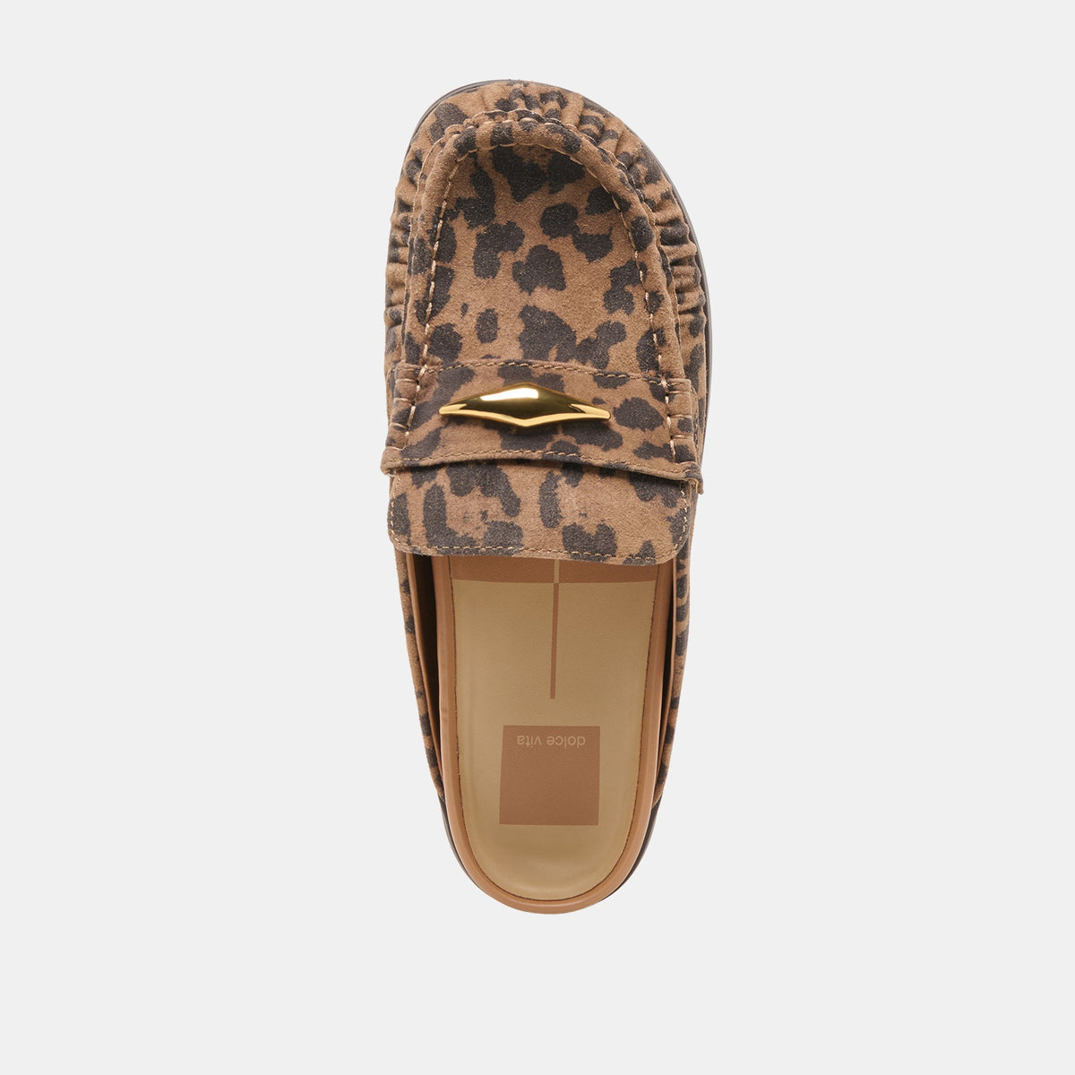 Jodero Brown Leopard Printed Suede Flats | Dolce Vita Latest