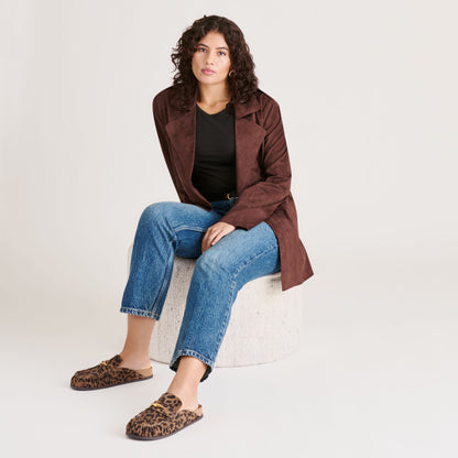 Jodero Brown Leopard Printed Suede Flats | Dolce Vita Latest