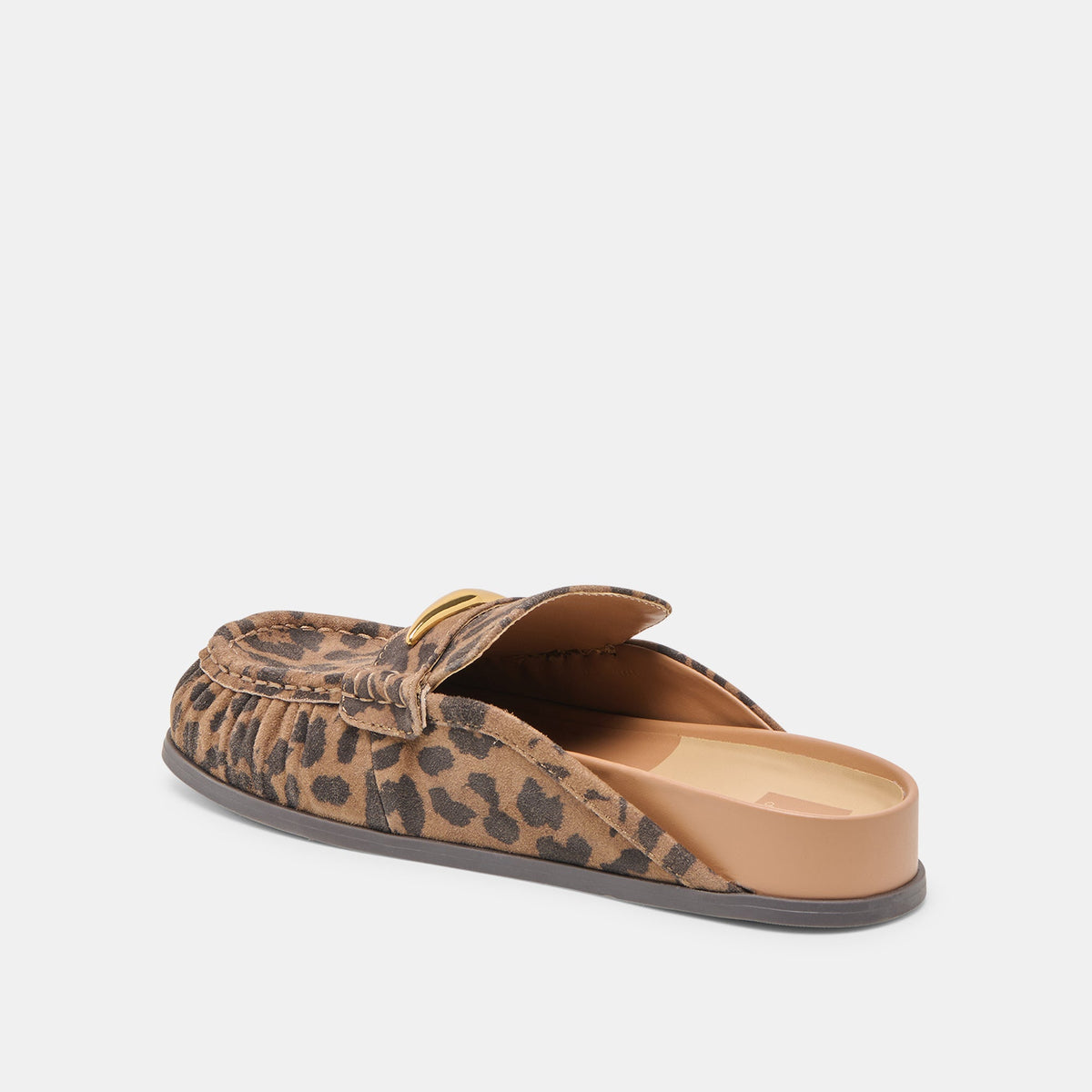 Jodero Brown Leopard Printed Suede Flats | Dolce Vita Latest