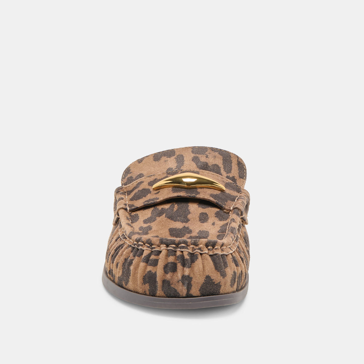 Jodero Brown Leopard Printed Suede Flats | Dolce Vita Latest
