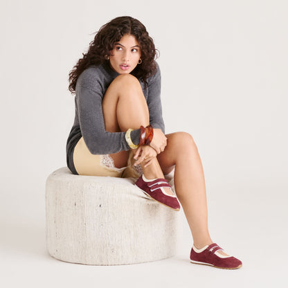 Swan Burgundy Suede Sneakers | Dolce Vita Value