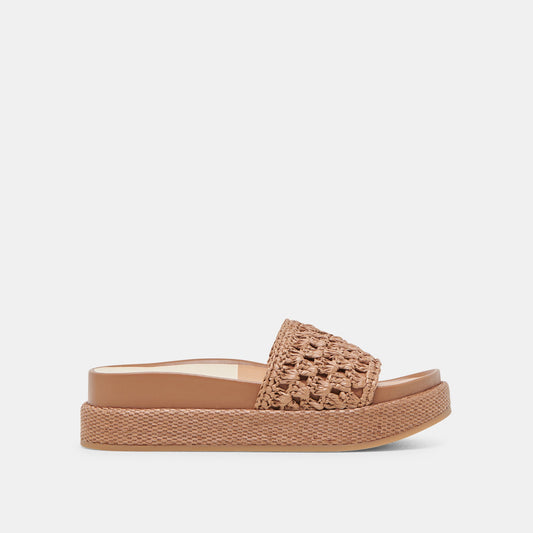 SIDONA SANDALS BROWN RAFFIA
 – Dolce Vita | Dolce Vita Premium