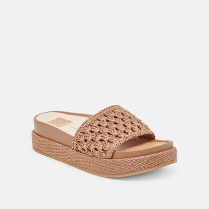 SIDONA SANDALS BROWN RAFFIA
 – Dolce Vita | Dolce Vita Premium