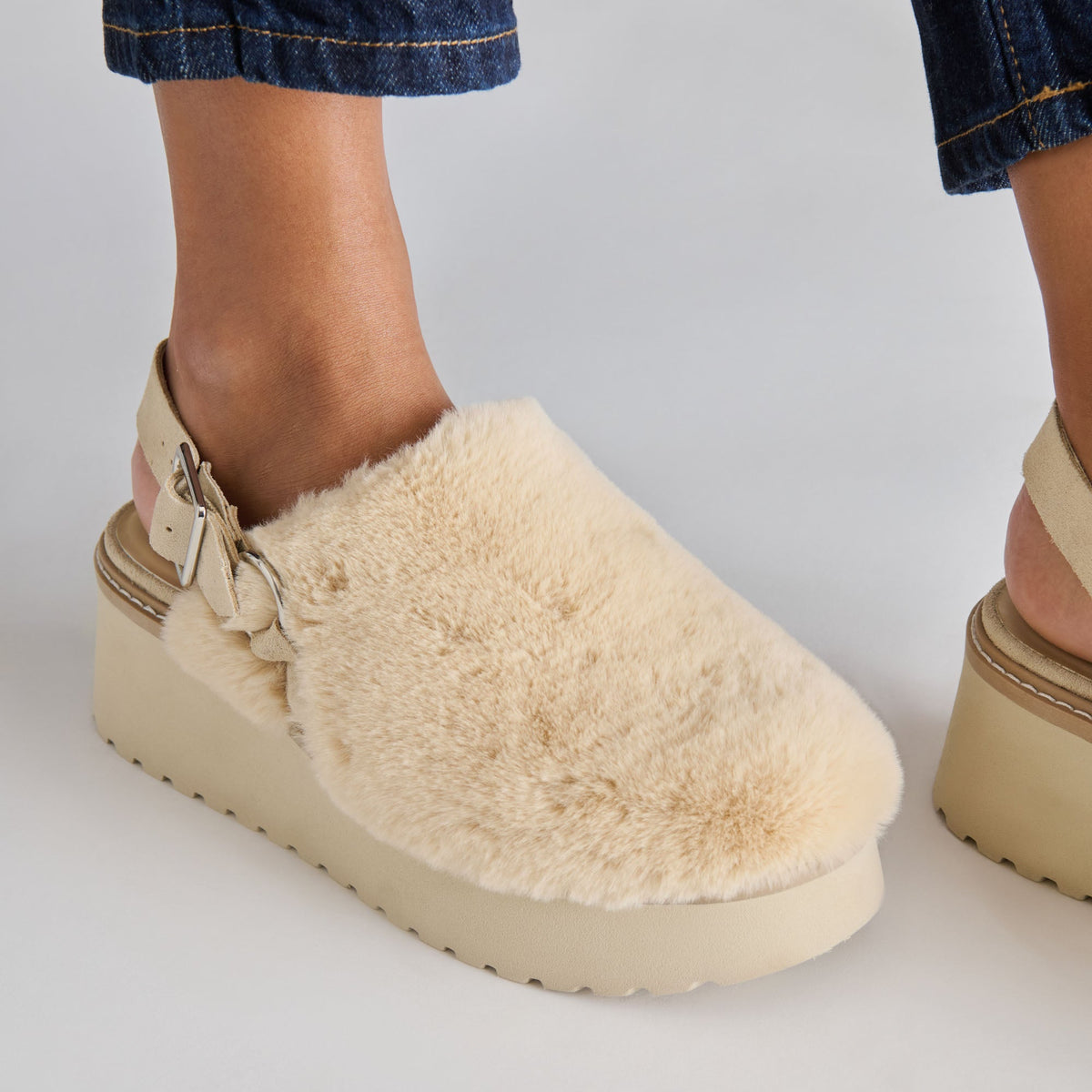 Lansy Natural Plush Flats | Dolce Vita Top Pick