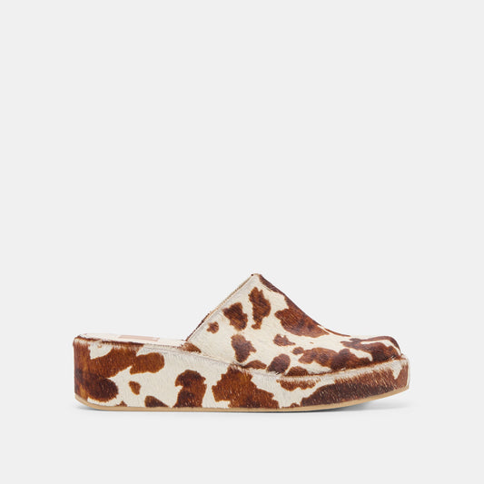 Rosita Cocoa Taurus Calf Hair Flats | Dolce Vita Featured
