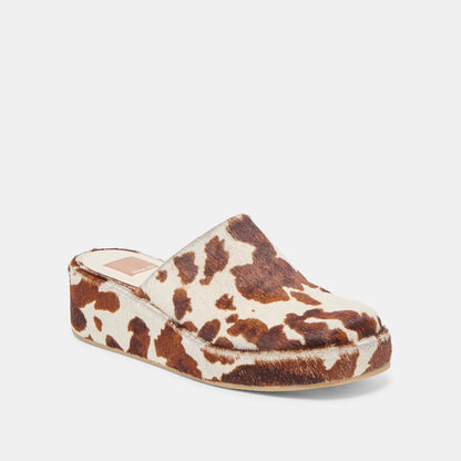 Rosita Cocoa Taurus Calf Hair Flats | Dolce Vita Featured