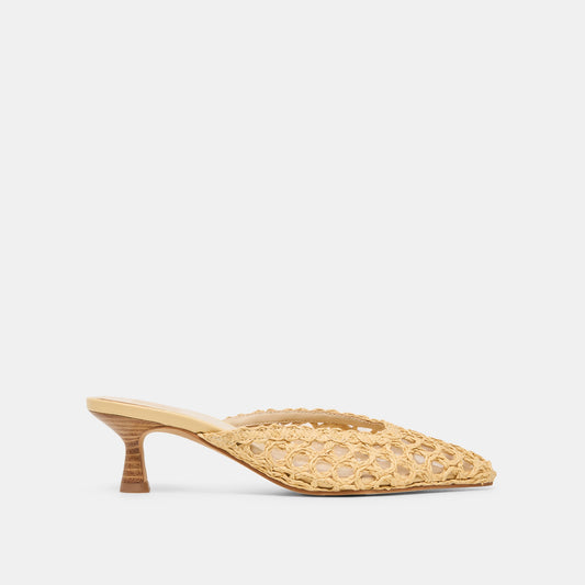 Cleo Loop Natural Raffia Heels | Dolce Vita Customer Favorite