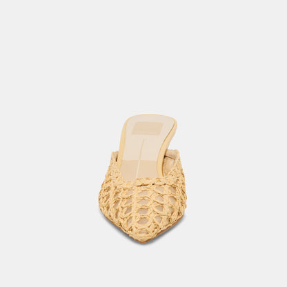 Cleo Loop Natural Raffia Heels | Dolce Vita Customer Favorite