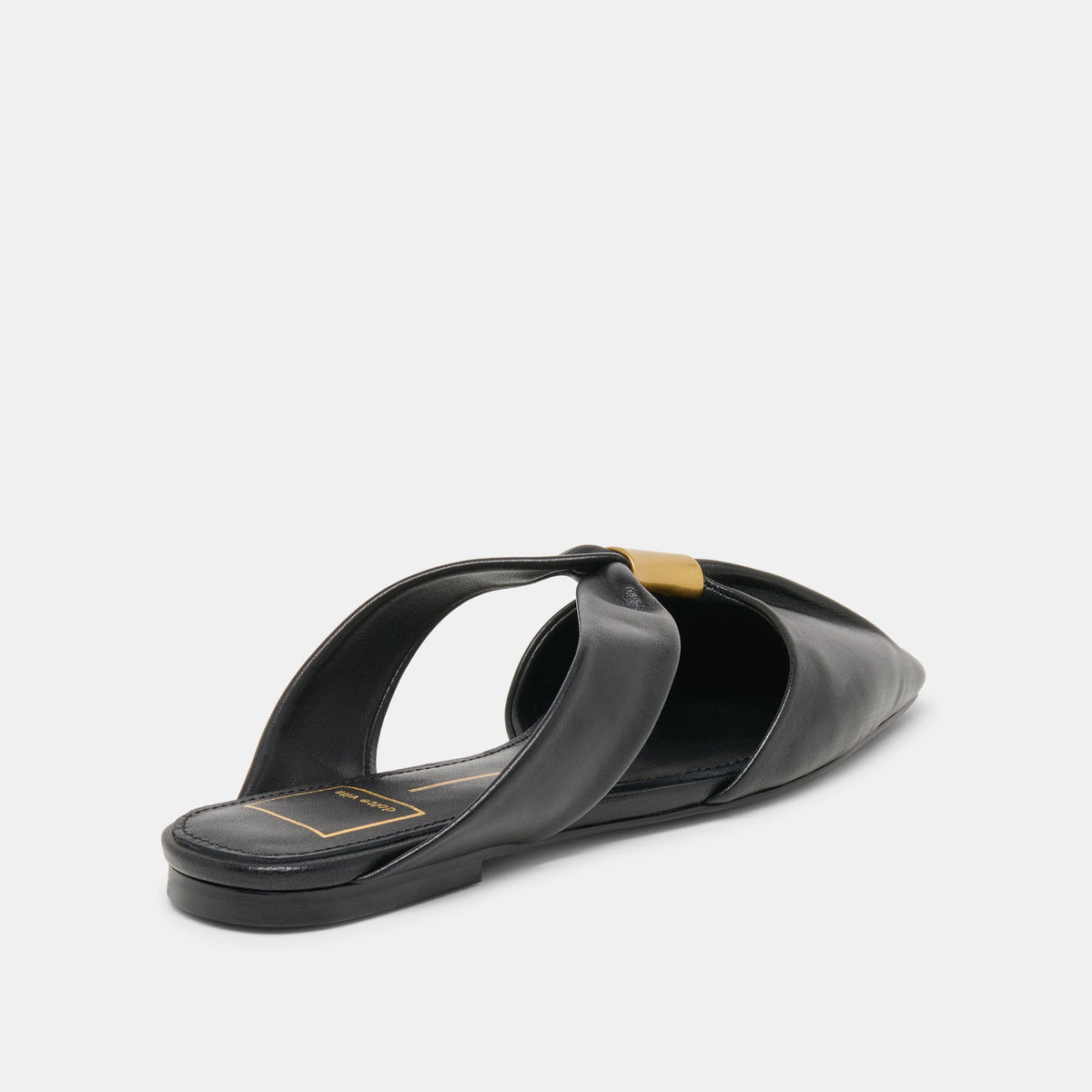 Franey Black Leather Flats | Dolce Vita Signature
