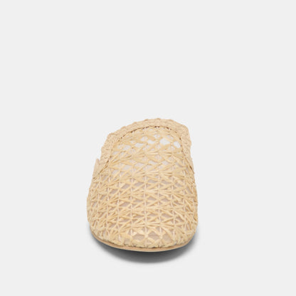 Kirt Lt Natural Cross Hatch Raffia Flats | Dolce Vita Trusted