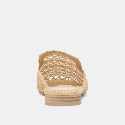Kirt Lt Natural Cross Hatch Raffia Flats | Dolce Vita Trusted