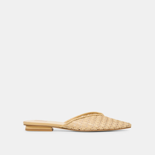 Elm Natural Cross Hatch Raffia Flats | Dolce Vita Best Price