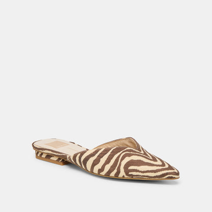 Elm Beige Zebra Raffia Flats | Dolce Vita Special Offer