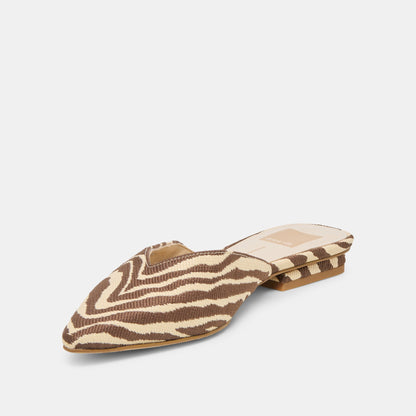Elm Beige Zebra Raffia Flats | Dolce Vita Special Offer