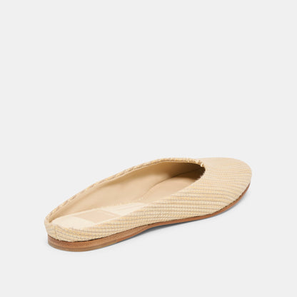 Eila Lt Natural Raffia Flats | Dolce Vita Premium