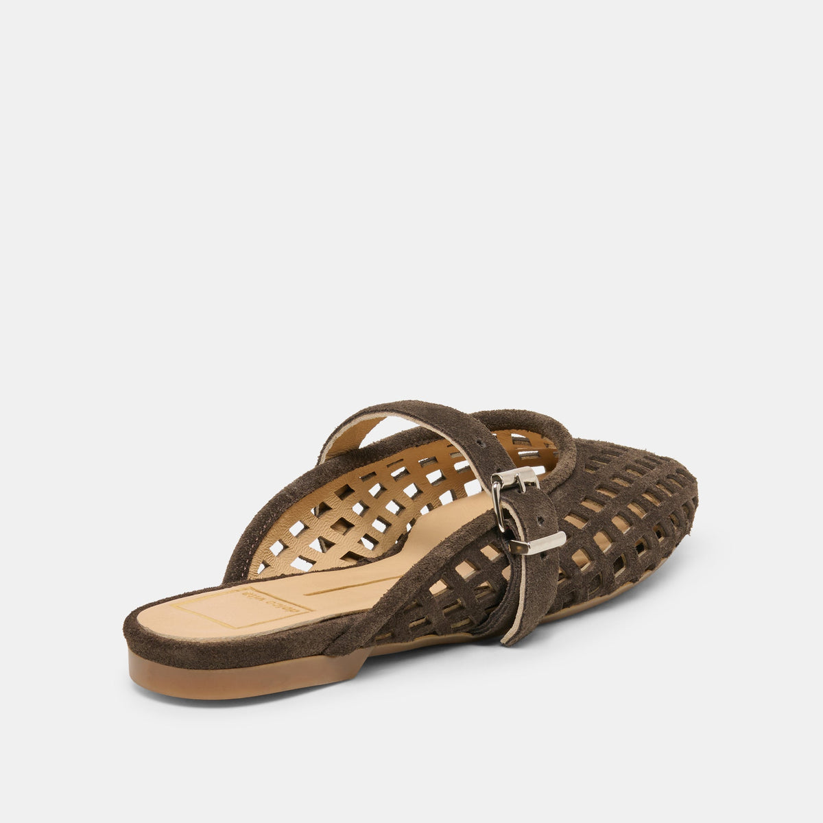 Mirian Dk Brown Suede Flats | Dolce Vita Top Pick