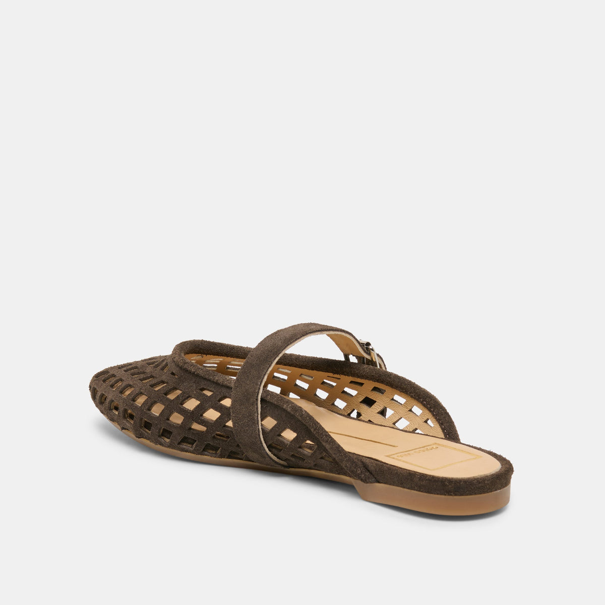 Mirian Dk Brown Suede Flats | Dolce Vita Top Pick