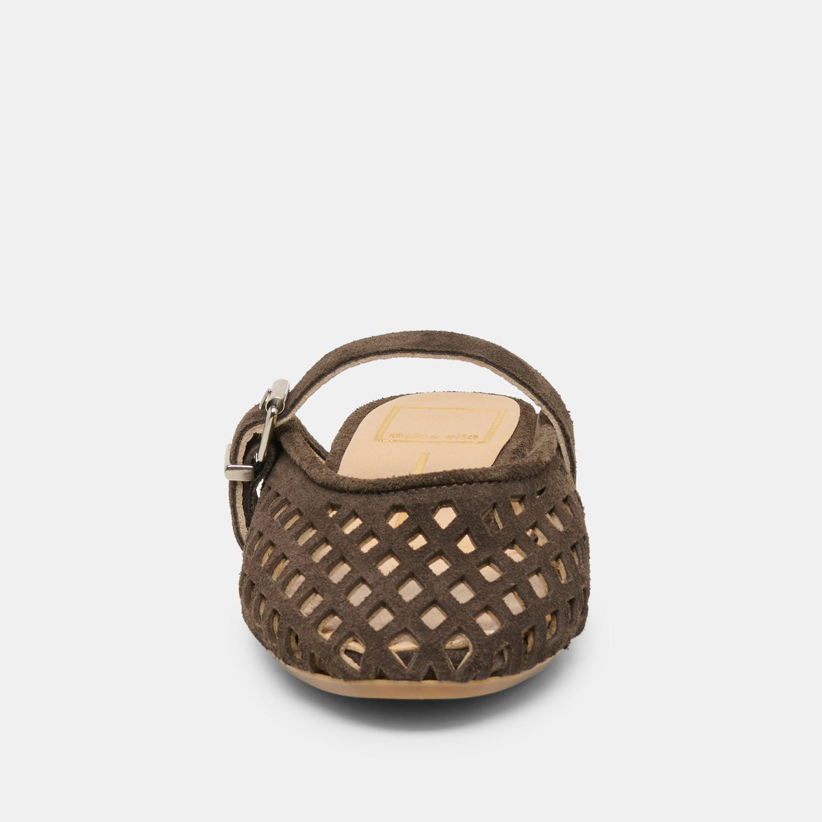 Mirian Dk Brown Suede Flats | Dolce Vita Top Pick