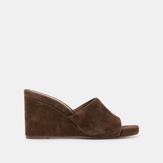 Holta Dk Brown Suede Wedges | Dolce Vita Everyday
