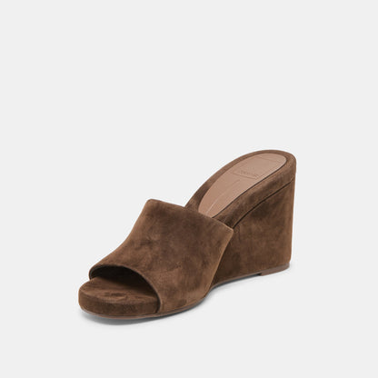 Holta Dk Brown Suede Wedges | Dolce Vita Everyday