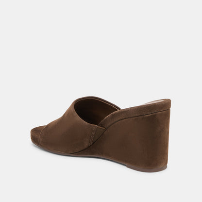 Holta Dk Brown Suede Wedges | Dolce Vita Everyday