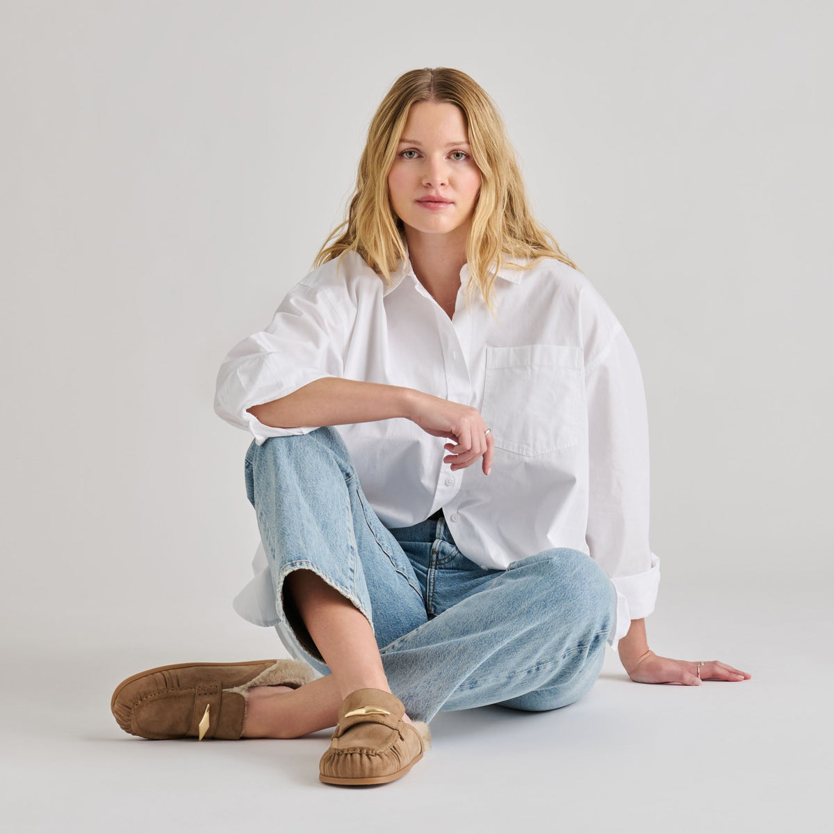 Jodero Plush Mushroom Suede Flats | Dolce Vita Special Offer