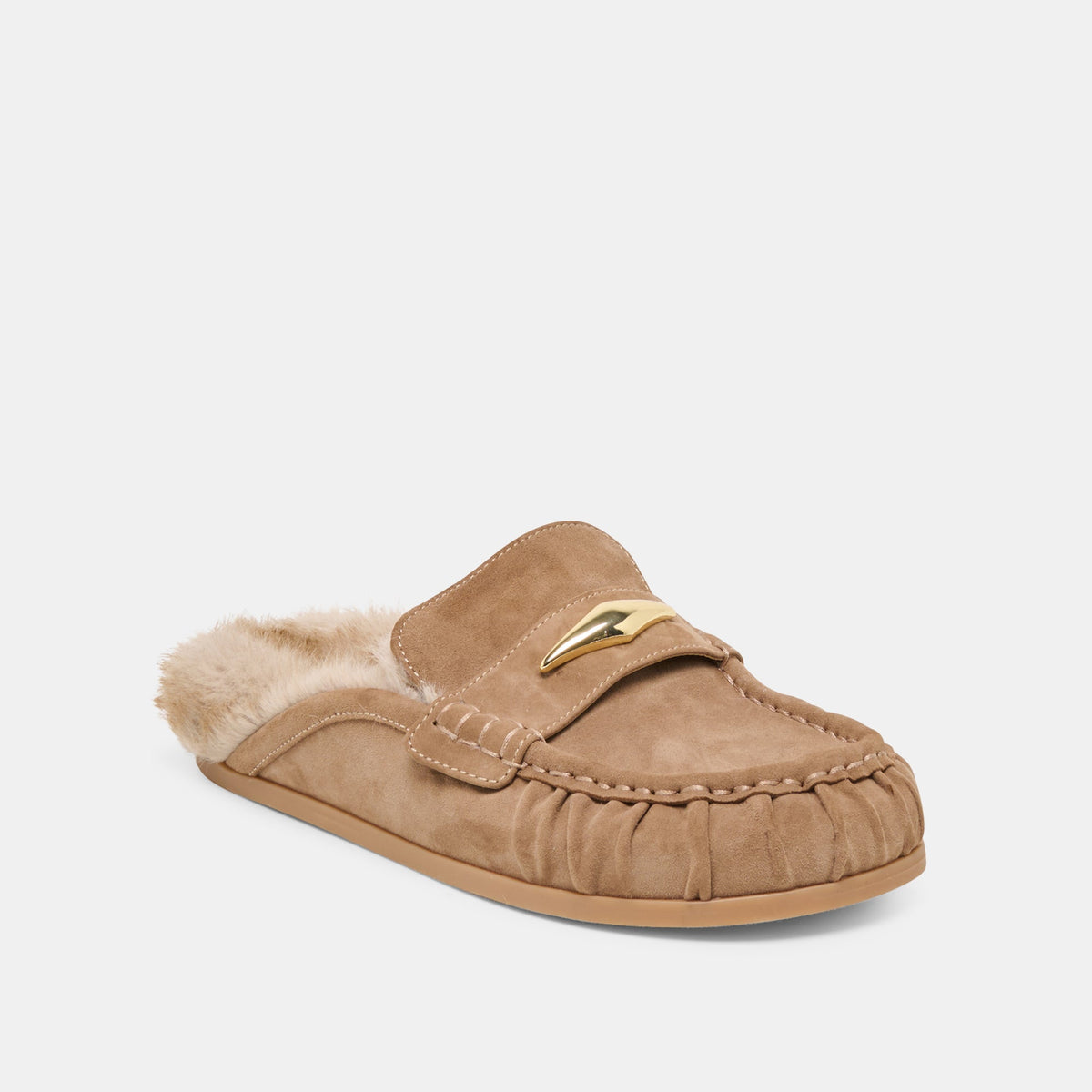 Jodero Plush Mushroom Suede Flats | Dolce Vita Special Offer