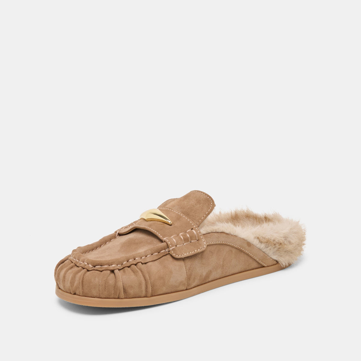 Jodero Plush Mushroom Suede Flats | Dolce Vita Special Offer
