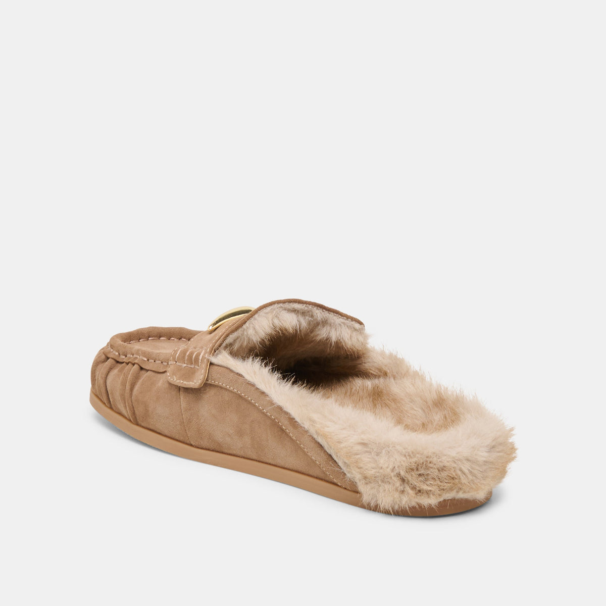 Jodero Plush Mushroom Suede Flats | Dolce Vita Special Offer
