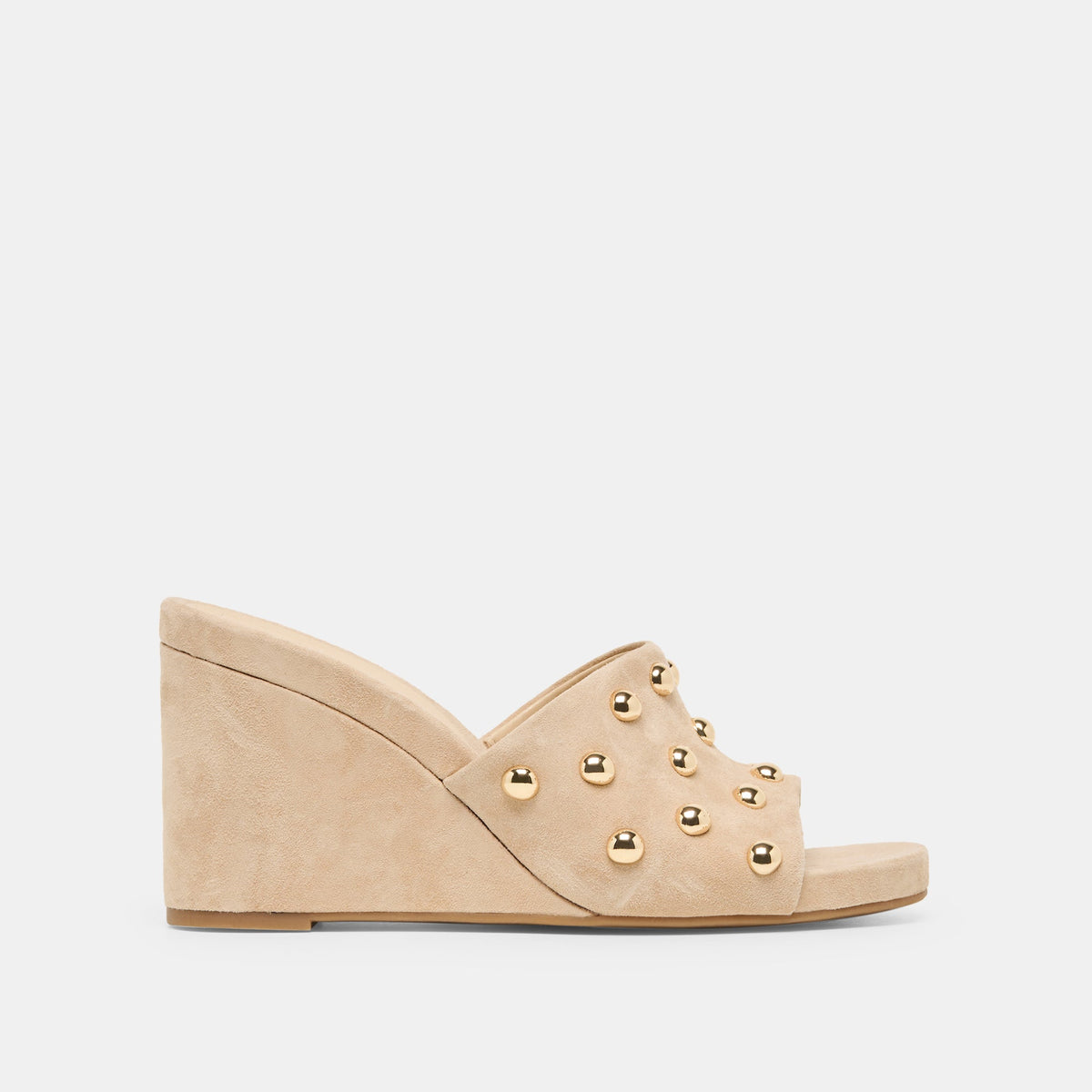 Holta Stud Camel Suede Wedges | Dolce Vita Everyday