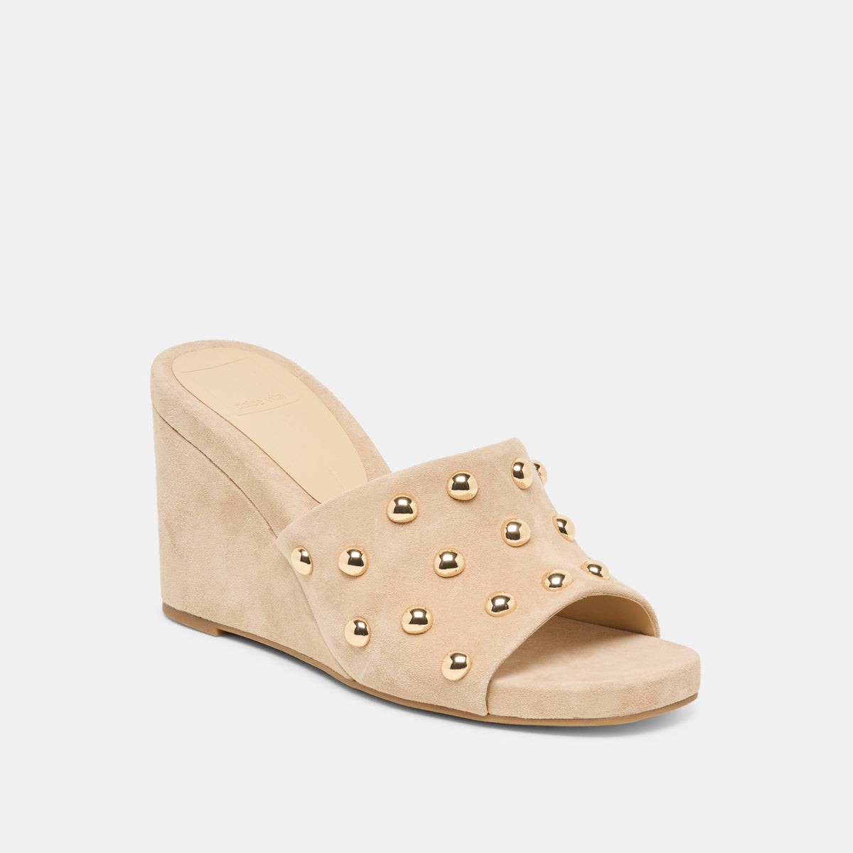 Holta Stud Camel Suede Wedges | Dolce Vita Everyday