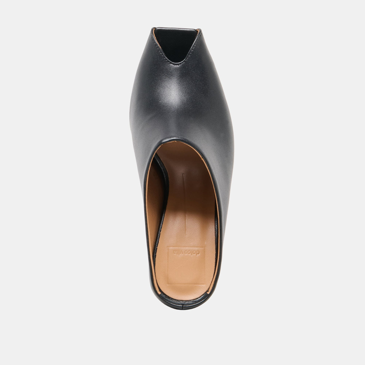 MERY Black Leather Peep-Toe Heels | Dolce Vita Great Value