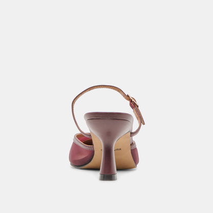 Loyd Burgundy Mesh Heels | Dolce Vita Classic