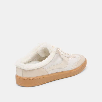 Notice Slide Plush Off White Crackled Leather Sneakers | Dolce Vita Recommended